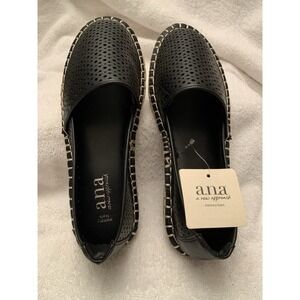 a.n.a . Oakland memory foam Size 6.5 Womens Espadrilles black New with tags